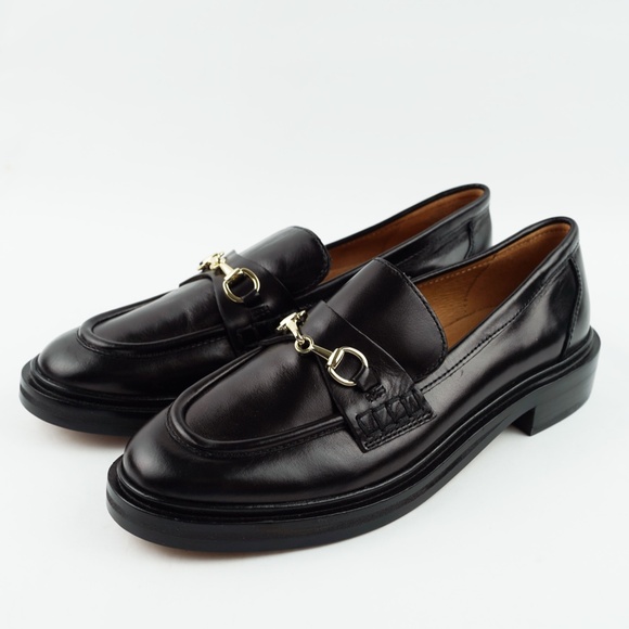 New MADEWELL Size 6.5 The Vernon Bit Hardware Loafer Leather Black $158 NN868 - Picture 6 of 10